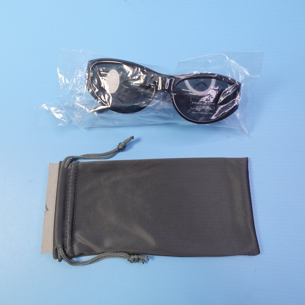 Ed Hardy Sunglasses Iron Cross Black 100% UV Protection - Picture 13 of 16